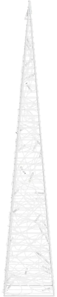 Akrilinė LED dekoracija kūgis, mėlynos spalvos, 60cm