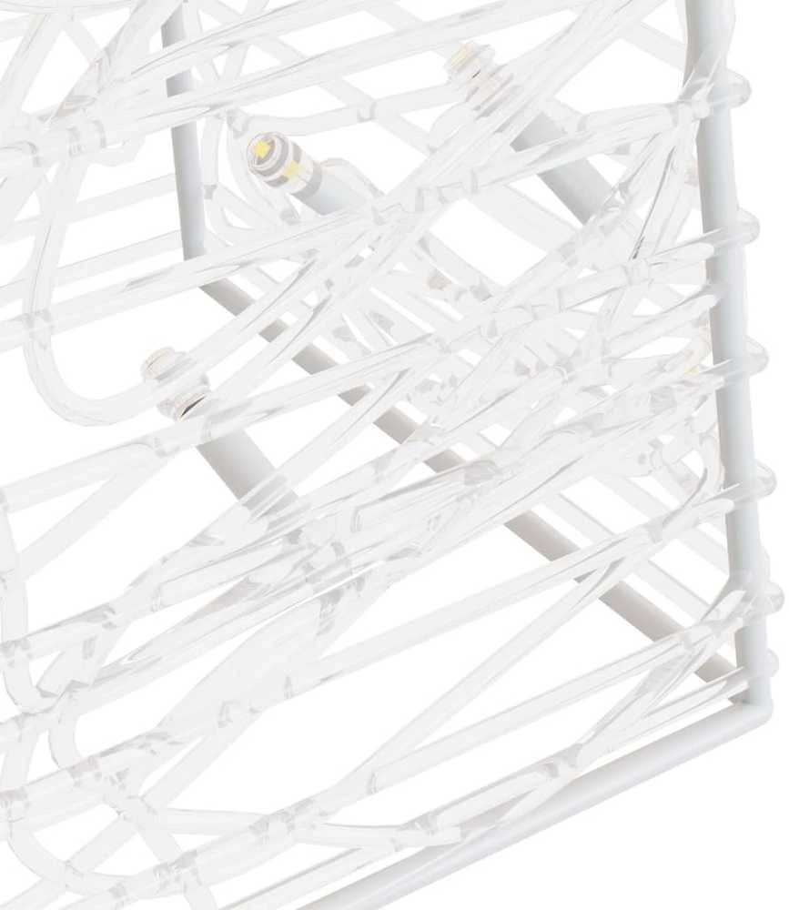 Akrilinė LED dekoracija kūgis, mėlynos spalvos, 120cm