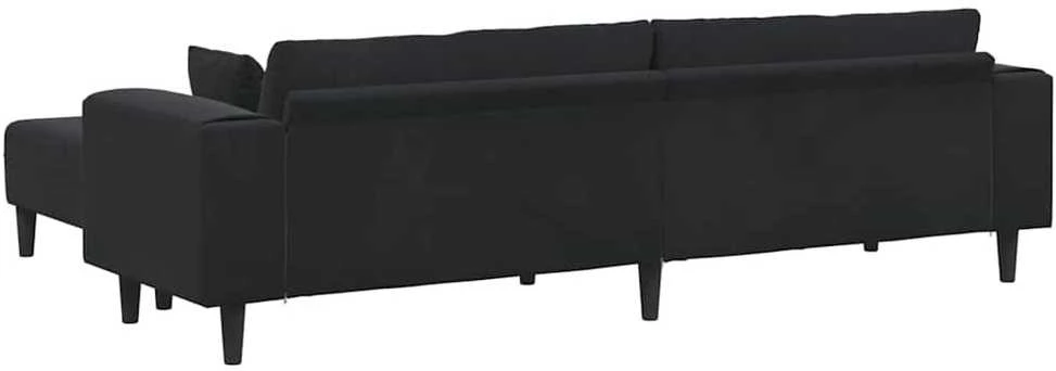 Sofa 3 vnt. Juoda Aksomas