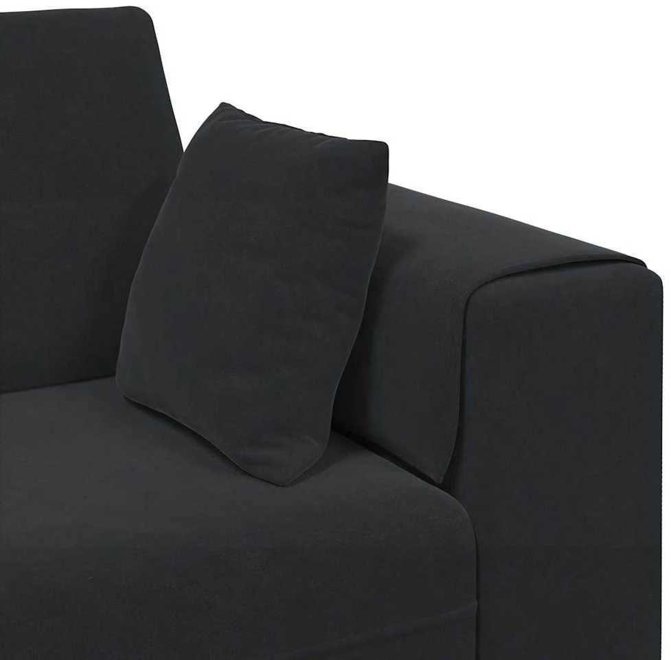 Sofa Juoda 250 x 77 x 76 cm Aksomas