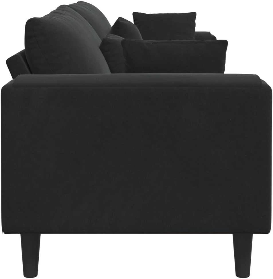 Sofa Juoda 250 x 77 x 76 cm Aksomas