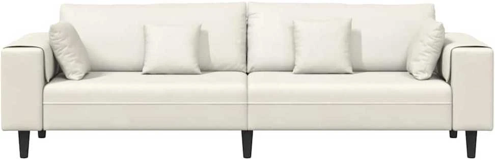 Sofa Kreminė 250 x 77 x 76 cm Aksomas