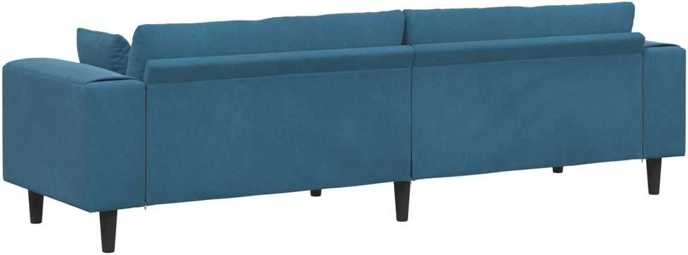 Sofa Mėlyna 250 x 77 x 76 cm Aksomas