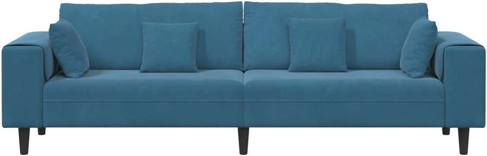 Sofa Mėlyna 250 x 77 x 76 cm Aksomas