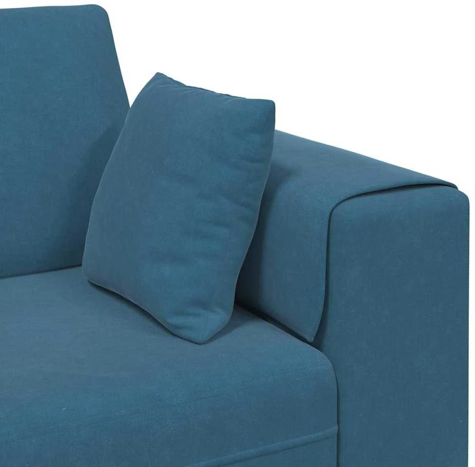 Sofa Mėlyna 250 x 77 x 76 cm Aksomas