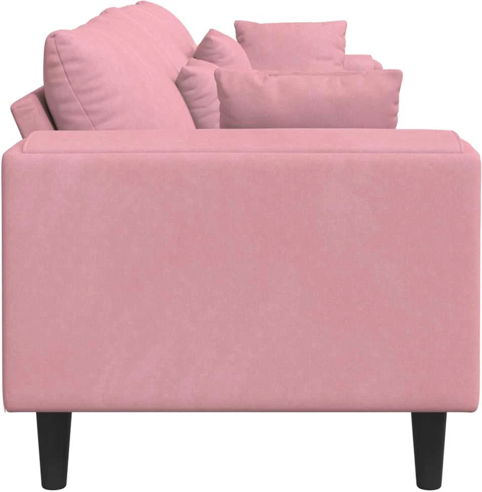 Sofa Rožinė 250 x 77 x 76 cm Aksomas