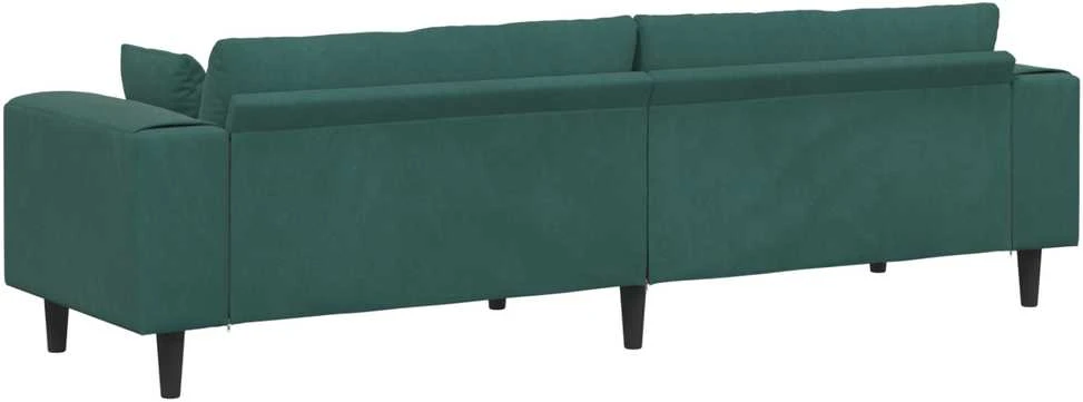 Sofa Tamsiai žalia 250 x 77 x 76 cm Aksomas