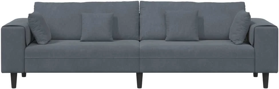 Sofa Tamsiai pilka 250 x 77 x 76 cm Aksomas