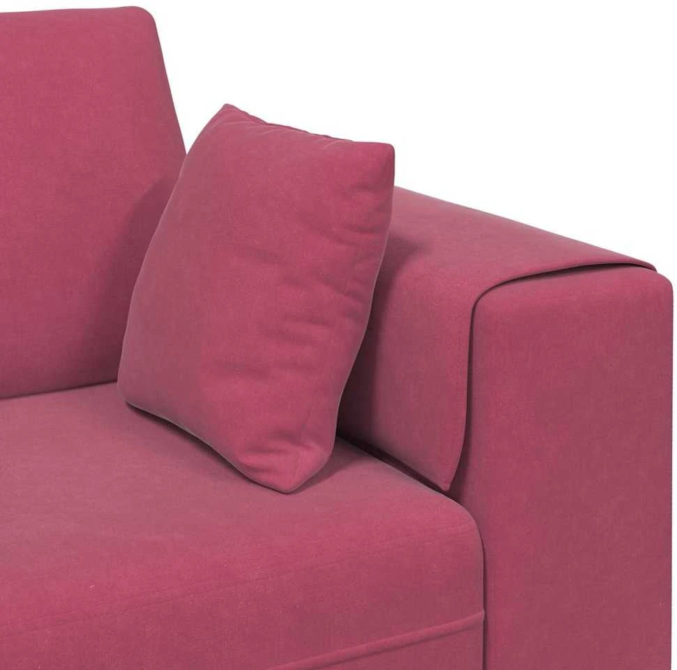Sofa Vyno raudona 250 x 77 x 76 cm Aksomas
