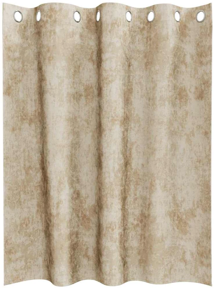 Aksominio tipo užuolaidos 2 vnt. Kreminė 140 x 140 cm Aksomas