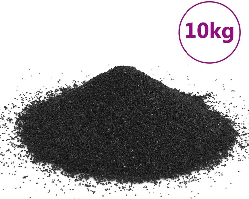 Akvariumo smėlis, juodos spalvos, 10kg, 0,2–2mm