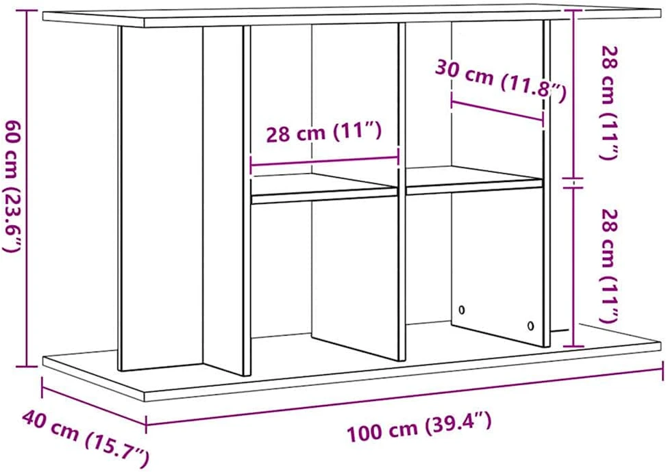 Akvariumo stovas, artisano, 100x40x60cm, apdirbta mediena