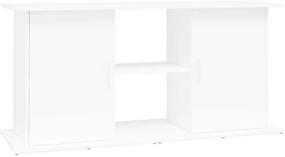 Akvariumo stovas, baltos spalvos, 121x41x58cm, apdirbta mediena