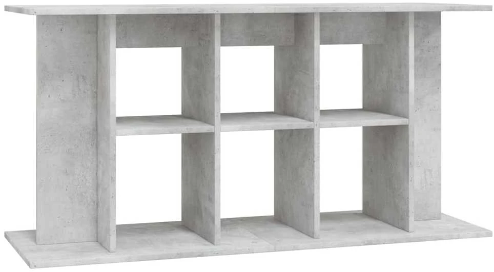 Akvariumo stovas, betono pilkas, 120x40x60cm, apdirbta mediena