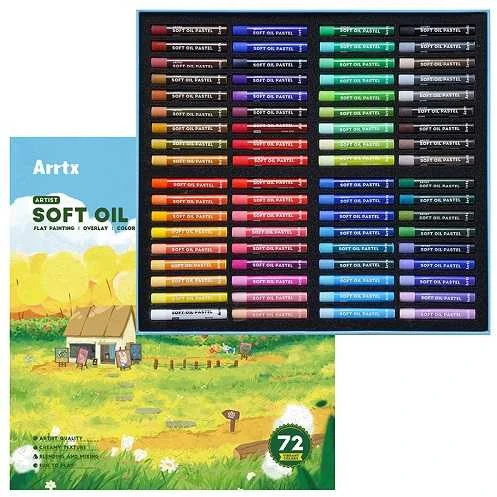 Aliejinių pastelių rinkinys ARRTX, 72 spalvų
