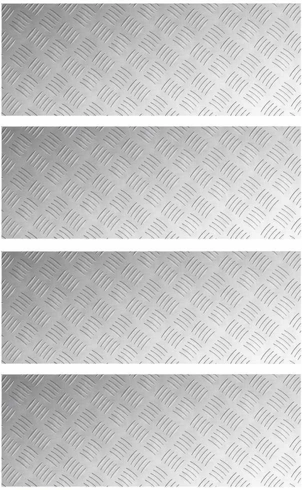Laiptų danga 4 vnt. 80 x 30 cm Sidabro Aliuminis Stačiakampio