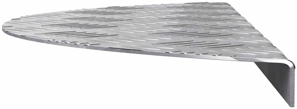 Laiptų danga 15 vnt. 60 x 18 x 2,5 cm Sidabro Aliuminis