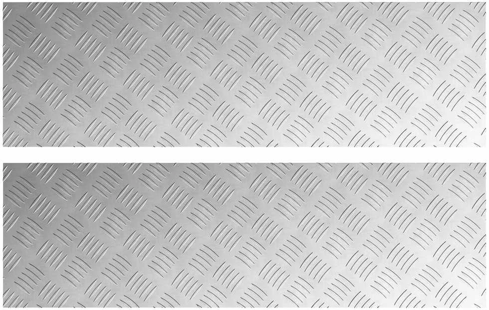 Laiptų danga 2 vnt. 100 x 30 cm Sidabro Aliuminis Stačiakampio
