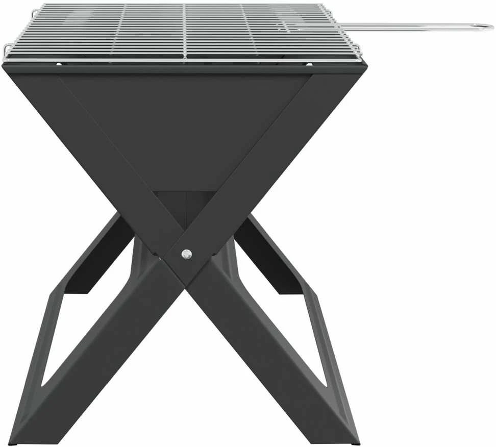 Lauko grilis 46 x 31 x 31 cm Plienas Juoda