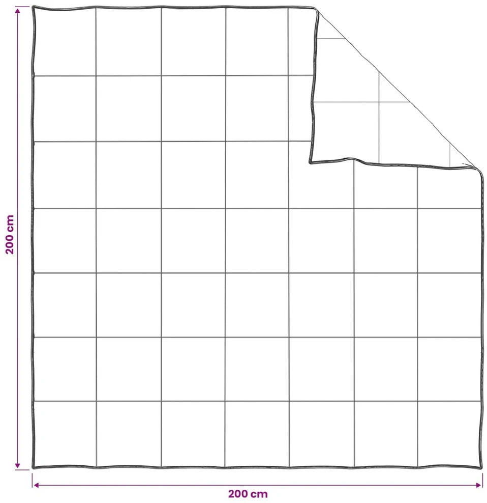 Anklodė ir lovos pagalvių rinkinys 3 vnt. 200 x 200 cm Žiema