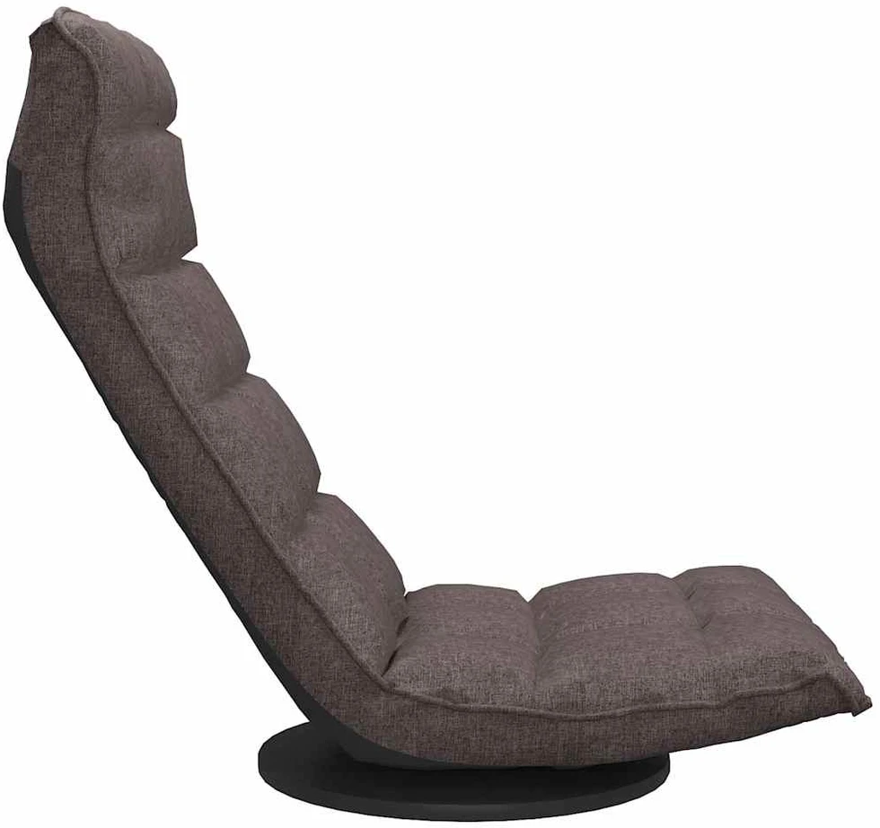 Ant grindų pastatoma pasukama kėdė, taupe spalvos, audinys