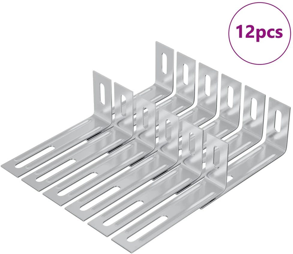 Anti Tip laikiklis 12 Sidabro 74,5 x 15 x 32 mm Geležis
