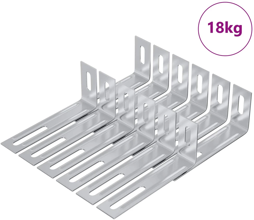 Anti Tip laikiklis 1268 Sidabro 74,5 x 15 x 32 mm Geležis