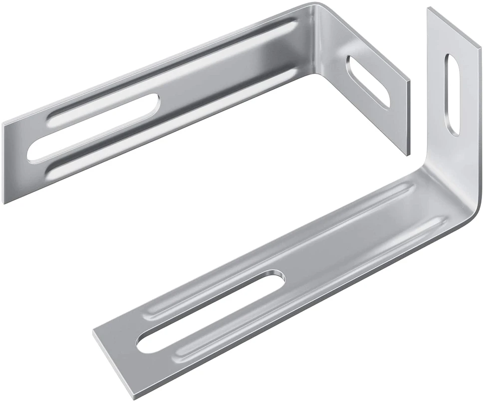 Anti Tip laikiklis 2 Sidabro 74,5 x 15 x 32 mm Geležis