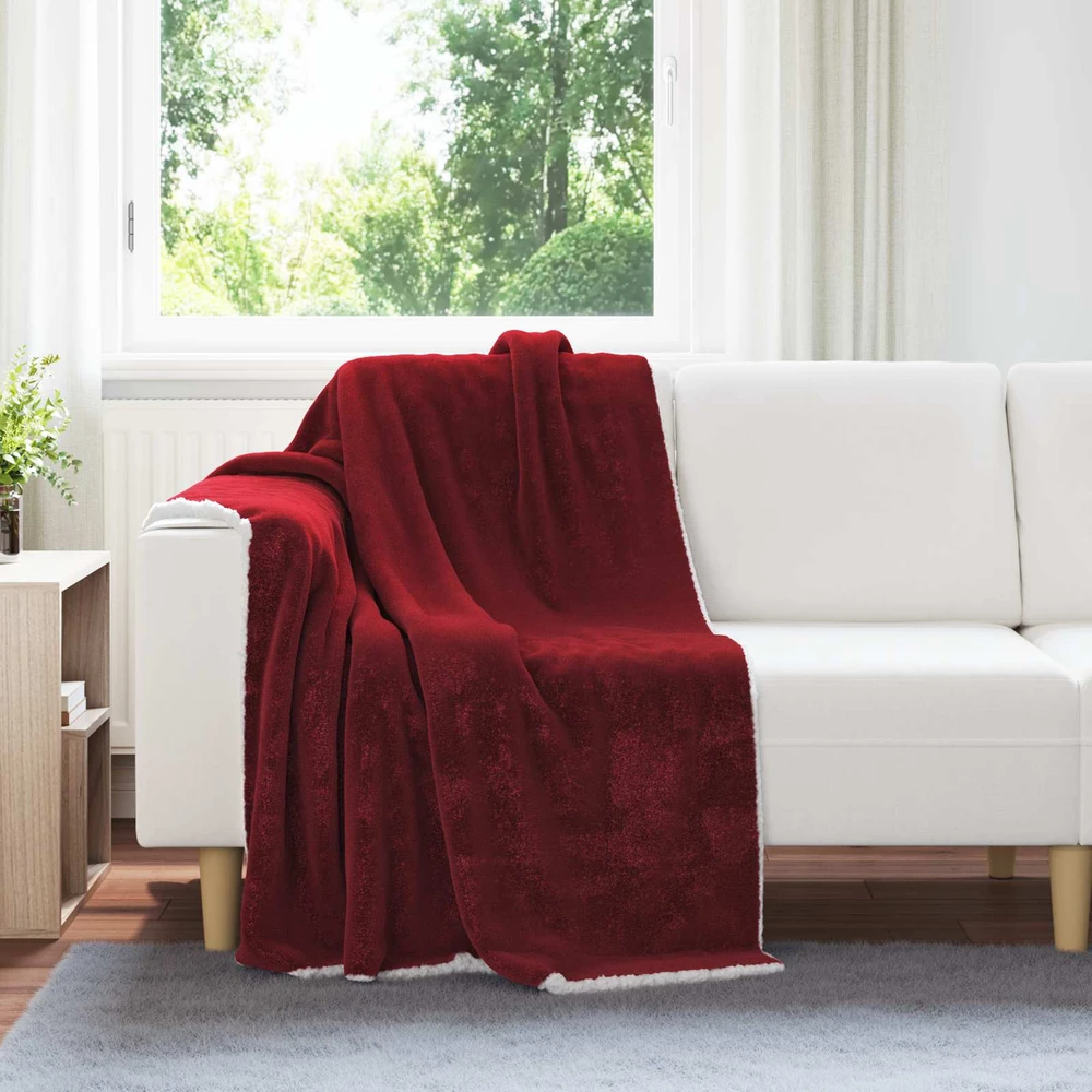 Antklodė Bordo raudona 130 x 150 cm 1kg Flysas