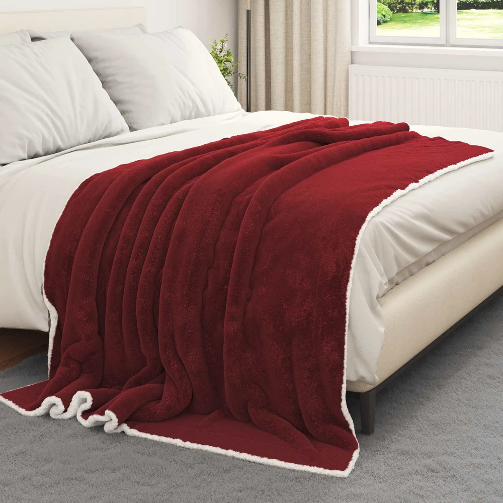 Antklodė Bordo raudona 200 x 150 cm 1,64 kg Flysas