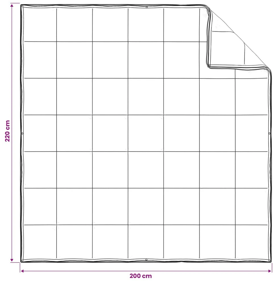 Antklodė 200 x 220 cm Visoms sezonams Kapokų pluoštas Smėlio