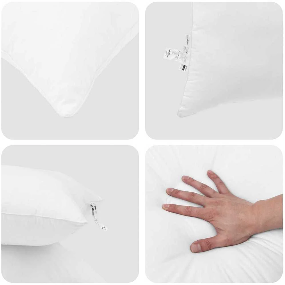 Antklodė su pagalve 3 vnt. Balta Mikropluoštas