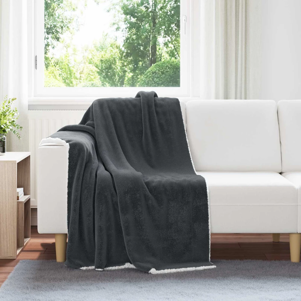 Antklodė Tamsiai pilka 130 x 150 cm 1kg Flysas