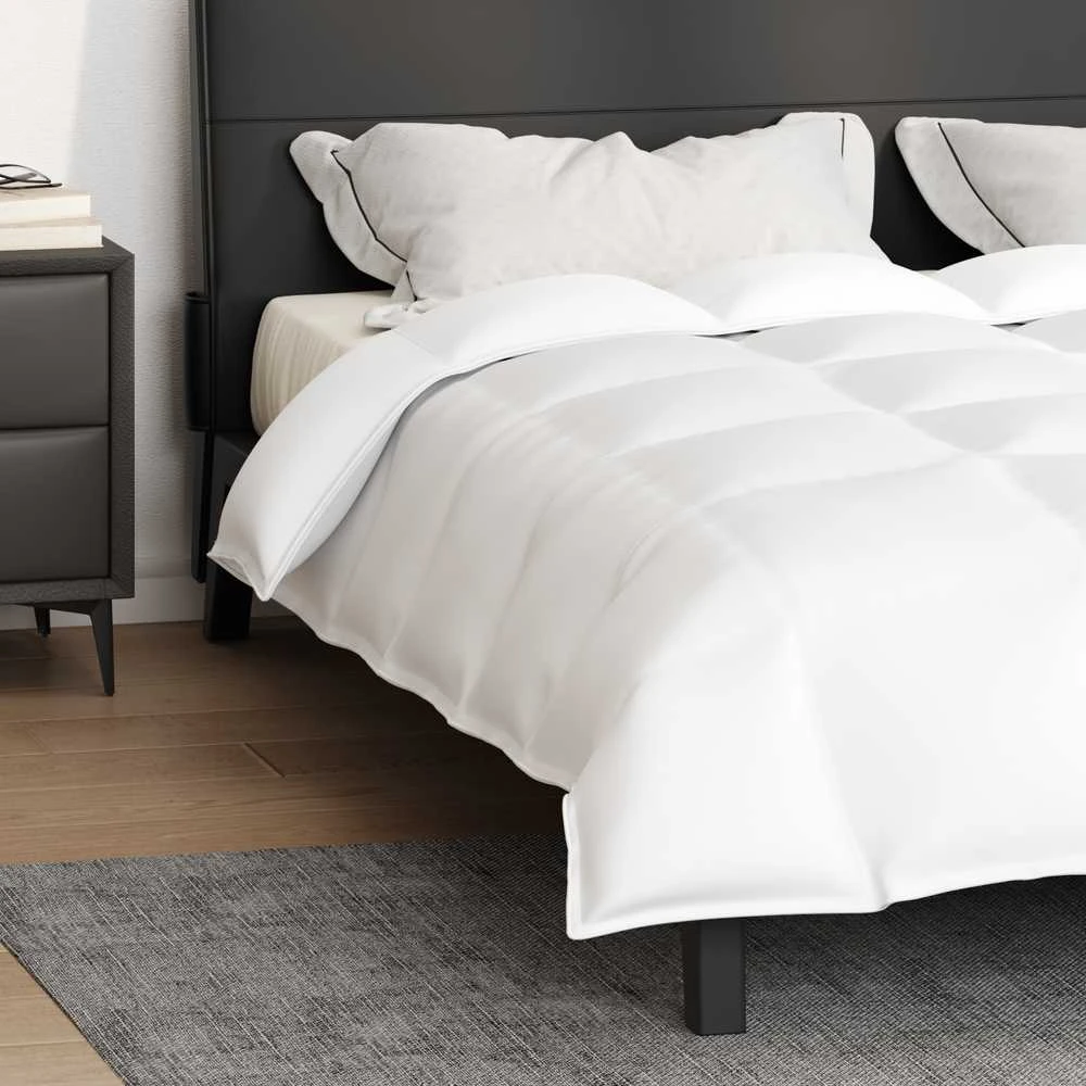 2-in-1 Antklodė Balta 240 x 200 cm Plunksna