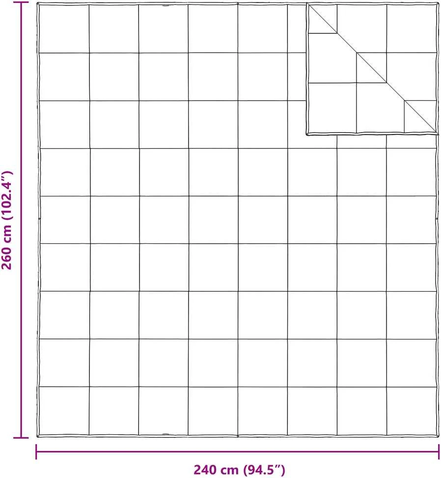 2-in-1 Antklodė Balta 240 x 260 cm Plunksna