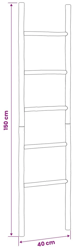 Antklodžių Lenta Juoda 40 x 150 cm Bambukas