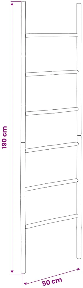 Antklodžių Lenta Juoda 50 x 190 cm Bambukas