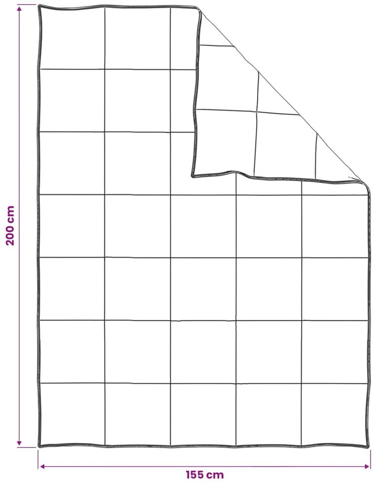 Antklodžių rinkinys 2 vnt. 155 x 200 cm Vasara 1350 gsm Smėlio