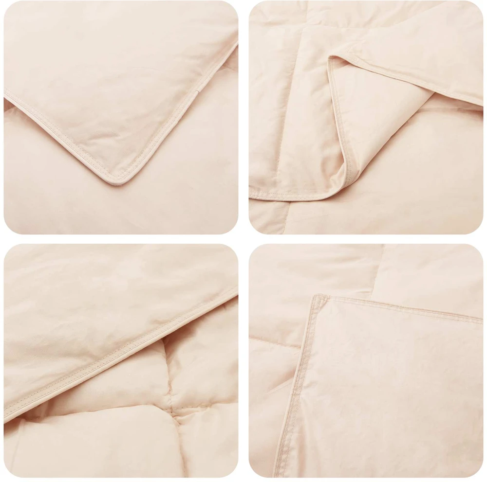 Antklodžių rinkinys 2 vnt. 200 x 200 cm Visoms sezonams Smėlio