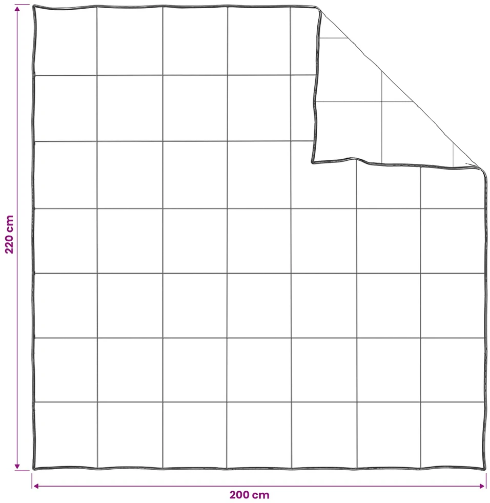 Antklodžių rinkinys 2 vnt. 200 x 220 cm Visoms sezonams Smėlio