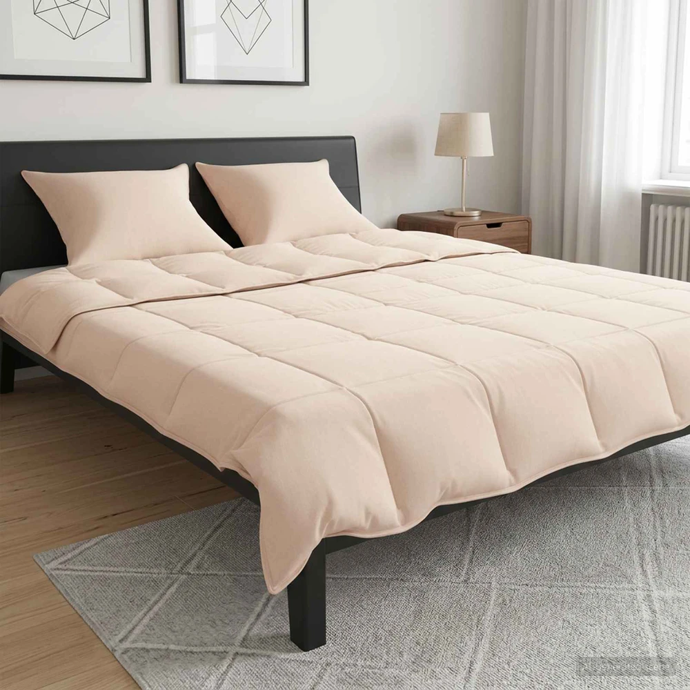 Antklodžių rinkinys 2 vnt. 240 x 220 cm 250 gsm Smėlio