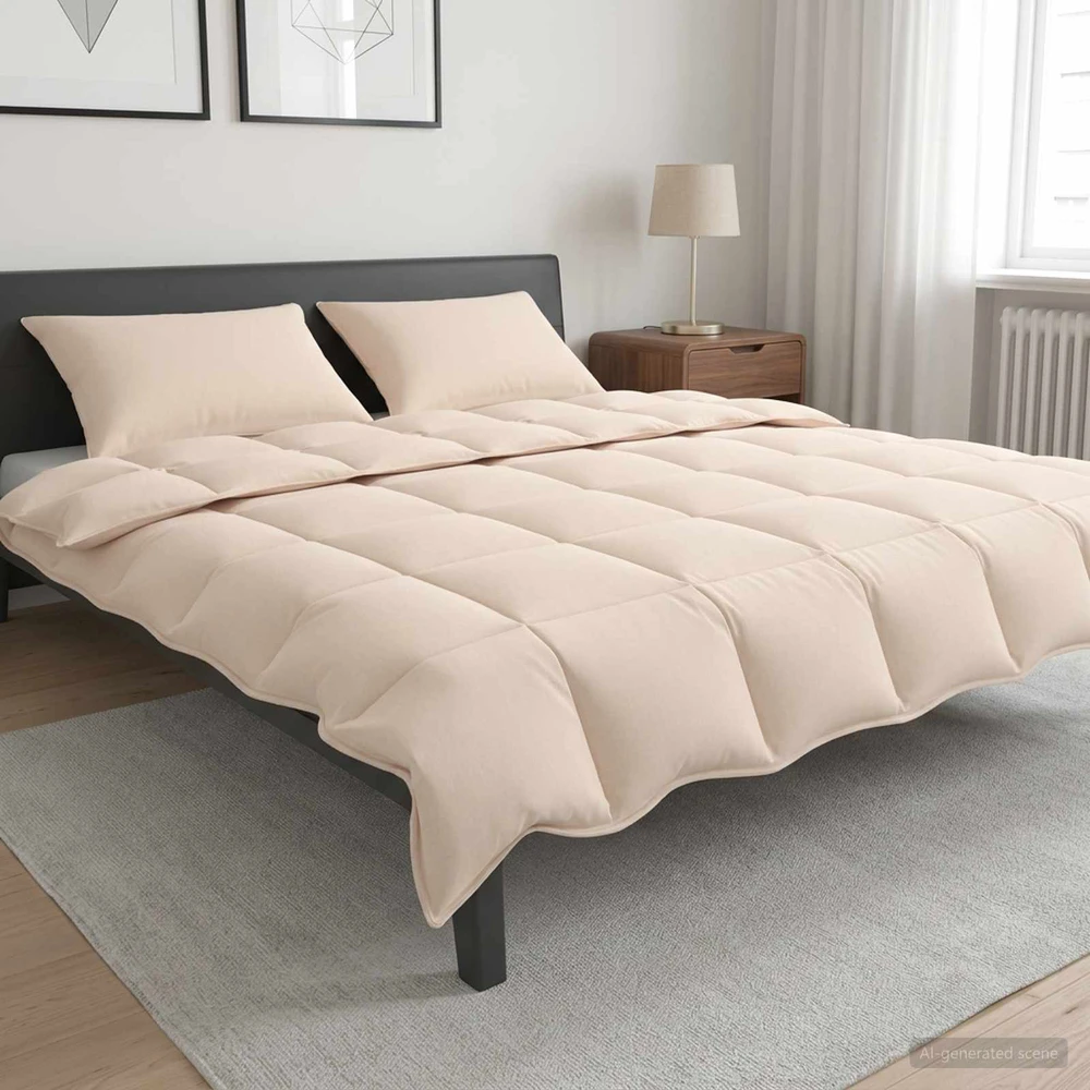 Antklodžių rinkinys 2 vnt. 240 x 220 cm Visoms sezonams Smėlio