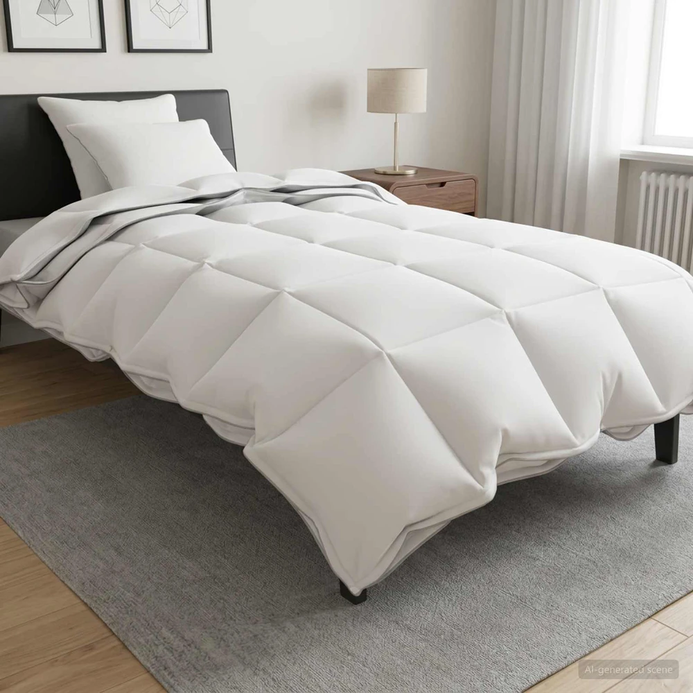 Antklodžių rinkinys 3 vnt. 135 x 220 cm Visoms sezonams Balta