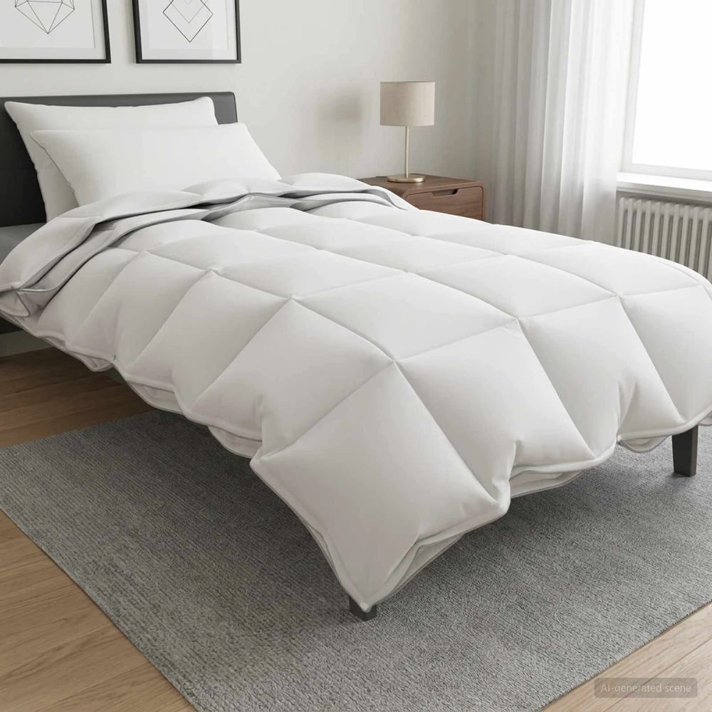 Antklodžių rinkinys 3 vnt. 140 x 220 cm Visoms sezonams Balta