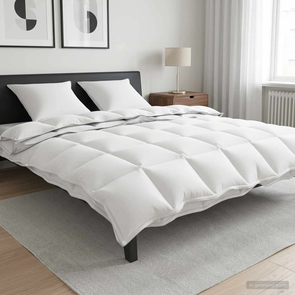 Antklodžių rinkinys 3 vnt. 200 x 220 cm Visoms sezonams Balta