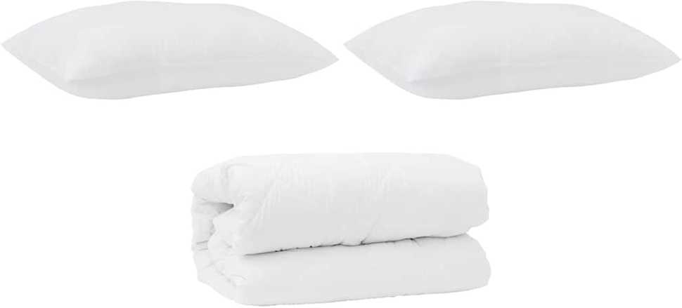 Vasaros antklodė su pagalve 2 pcs Balta Plunksna