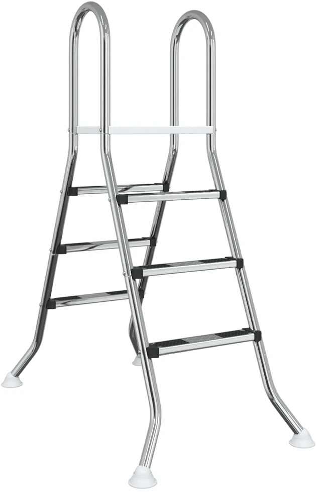 Antžeminio baseino kopėčios 100 cm 3-Step Sidabrinė