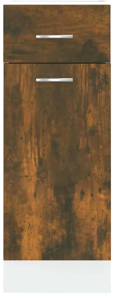 Apatinė spintelė su stalčiumi, ąžuolo, 30x46x81,5cm, mediena