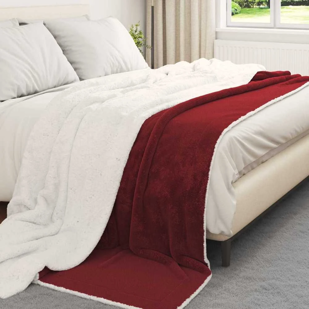 Antklodė Bordo raudona 220 x 240 cm 2.67 kg Flysas
