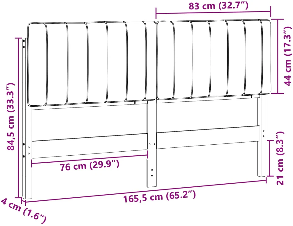 Apmušta lovos galvūgalis Balta ir šviesiai pilka 160 cm